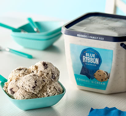Blue Ribbon Classics Cookies and Cream Ice Cream
